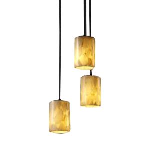 Alabaster Rocks! 3 Light Cluster Pendant by Justice Design Group - Starlight Lighting USA and Canada
